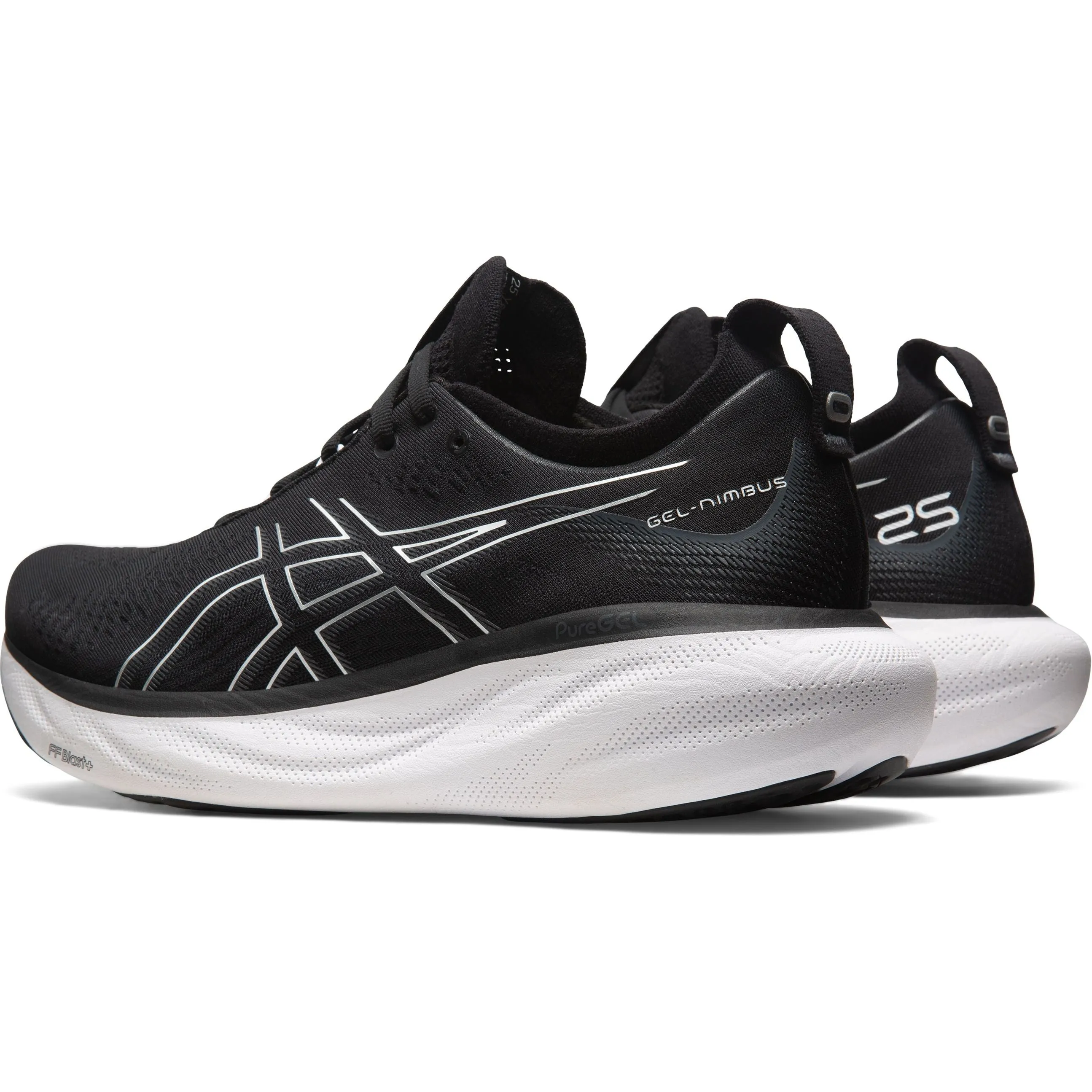 Asics Gel Nimbus 25 WIDE FIT (4E) Mens Running Shoes - Black