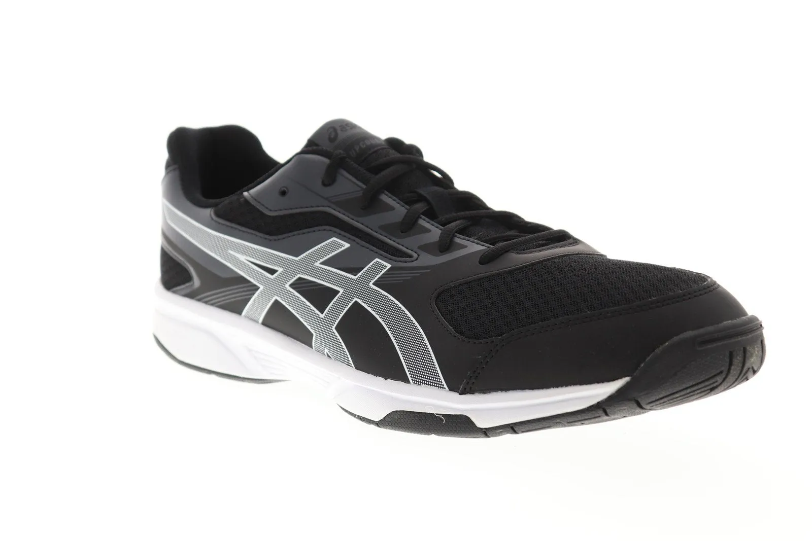 Asics Upcourt 2 B705Y-9001 Mens Black Mesh Lace Up Athletic Volleyball Shoes