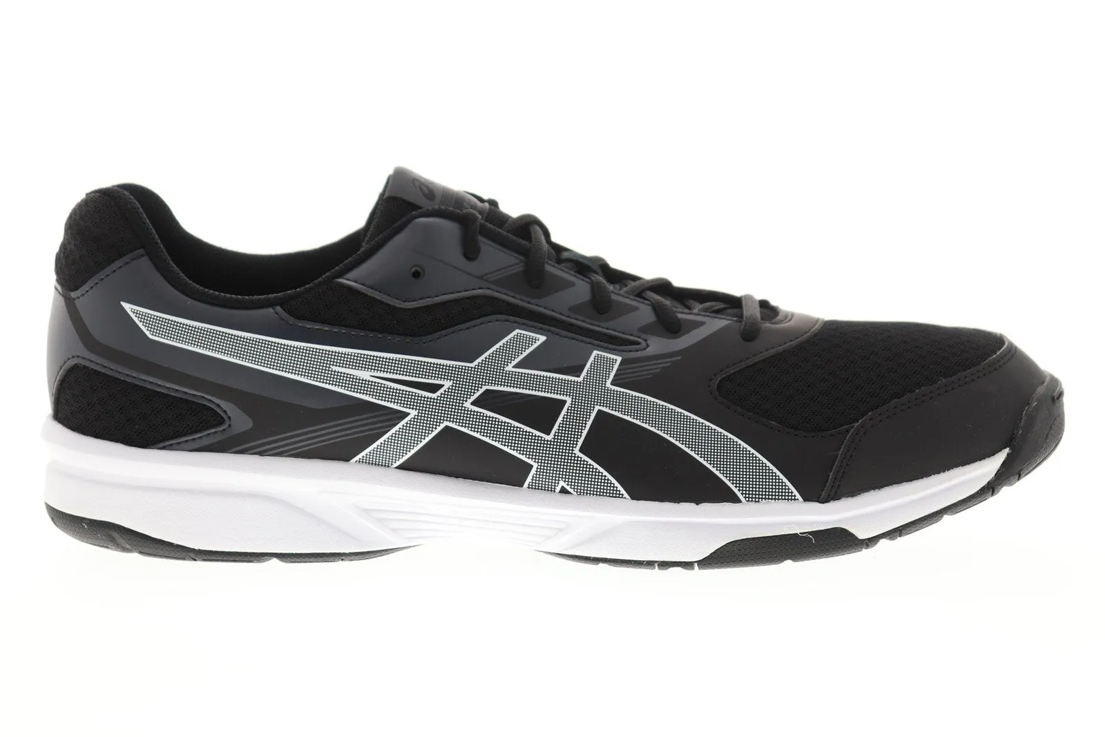 Asics Upcourt 2 B705Y-9001 Mens Black Mesh Lace Up Athletic Volleyball Shoes