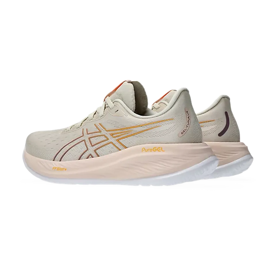 ASICS Women's GEL-CUMULUS 26 Oatmeal/Dusty Mauve