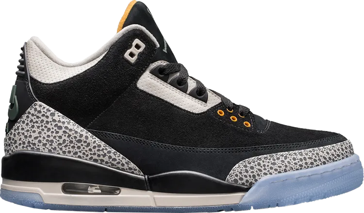 Atmos x Air Jordan 3 Retro Safari Sneakers, Black