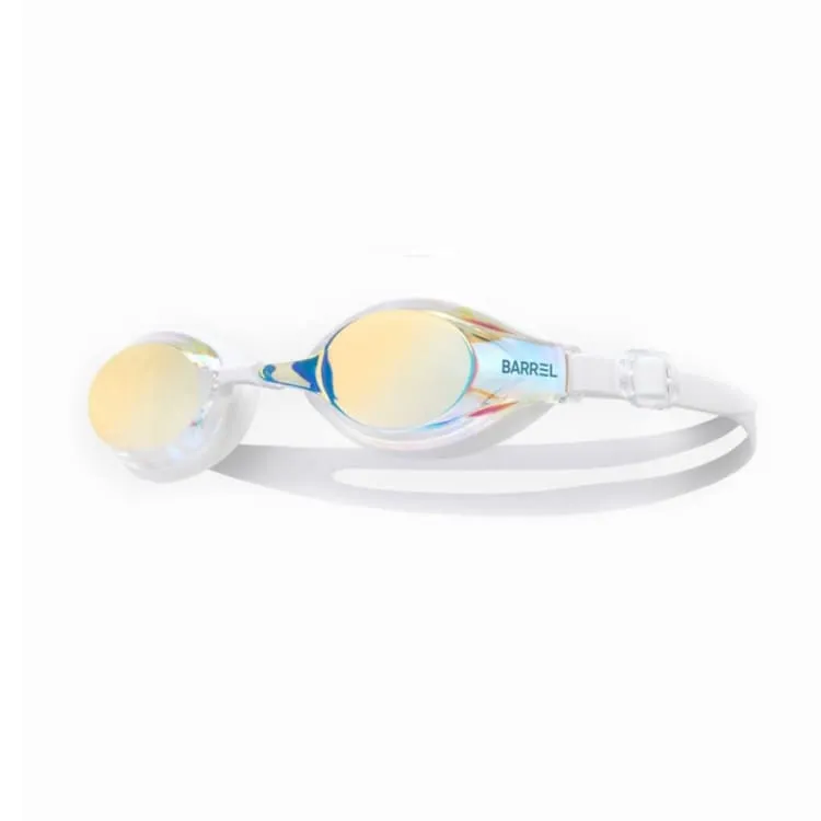 Barrel Glide Mirror Swim Goggles-AURORA/WHITE