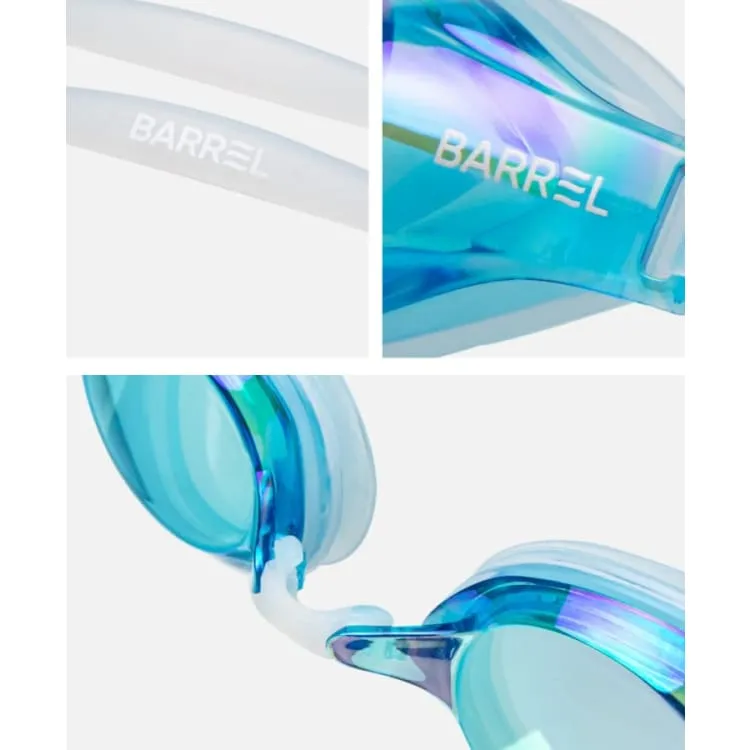 Barrel Glide Mirror Swim Goggles-BLUE/WHITE