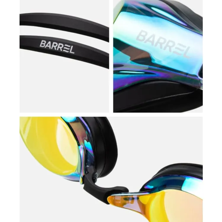 Barrel Glide Mirror Swim Goggles-GOLD/BLACK