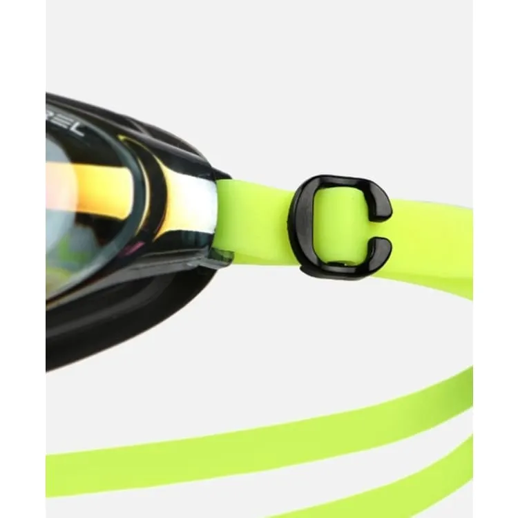 Barrel Training Mirror Swim Goggles-AQUA/YELLOW