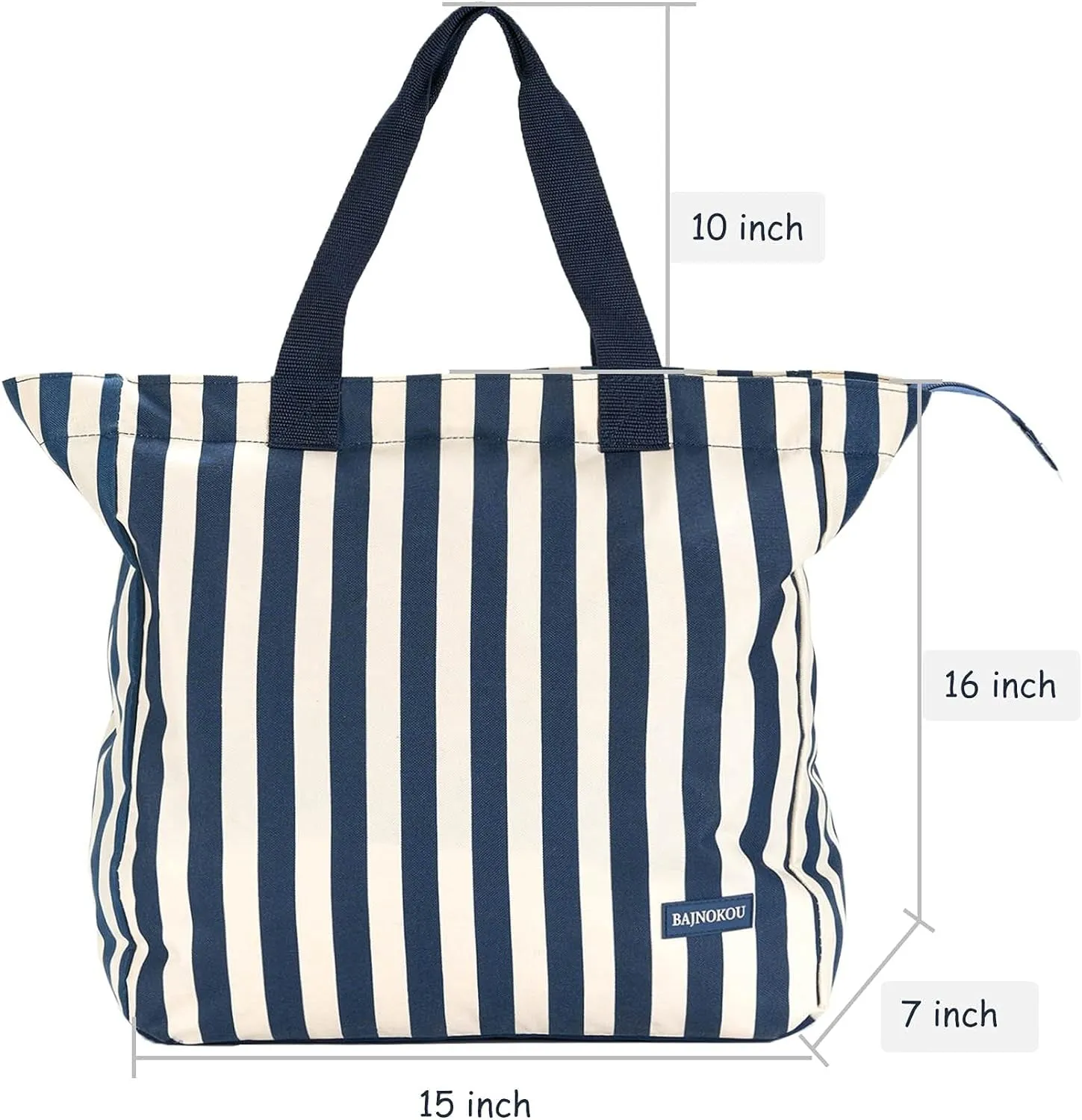 Beach Bags for Women Waterproof Sandproof Extra Large Beach Tote Bag with Zipper for Travel Swim Gym