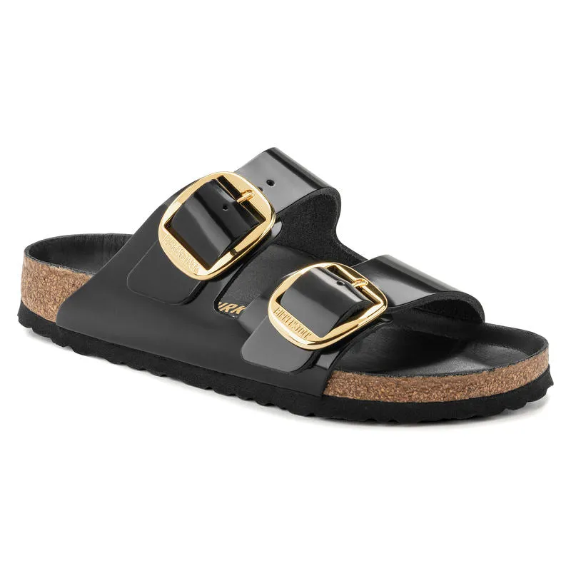 Birkenstock Womens Arizona Big Buckle High Shine Leather Sandal