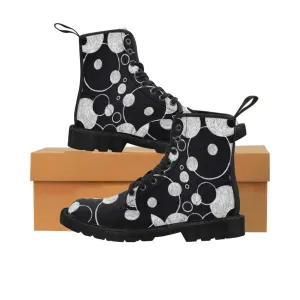 Black Dots - Inovax Woman's Canvas Boots