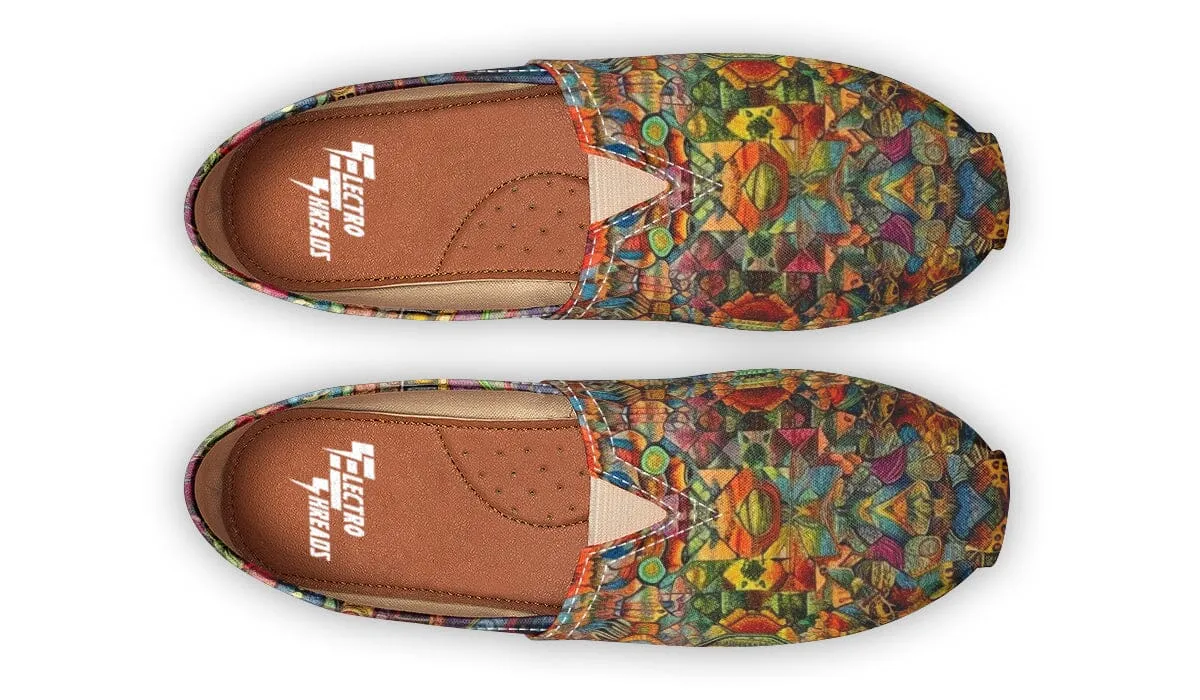 Blotter Patch Art Casual Slip on Shoes