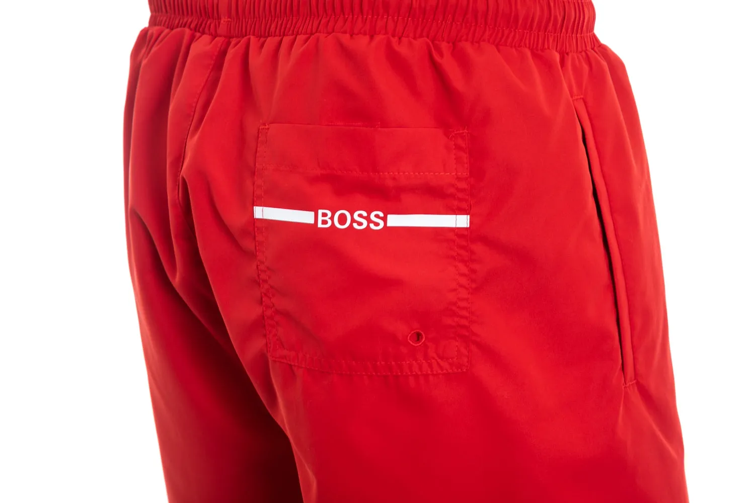 BOSS Dolphin Swim Short in Red