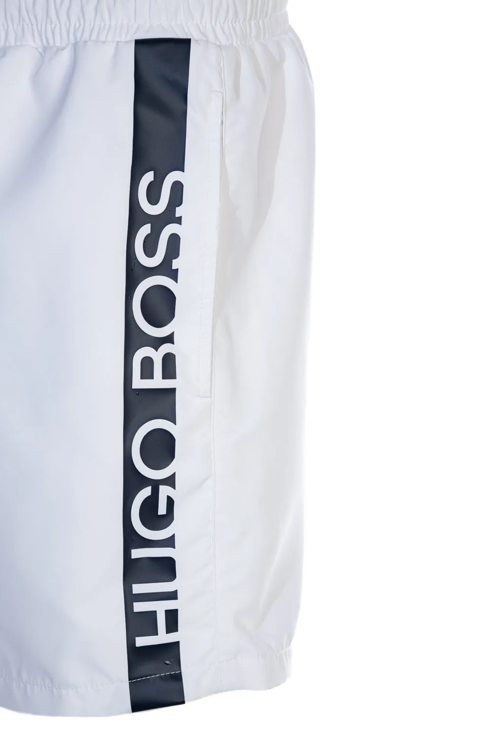 BOSS Dolphin Swim Short in White