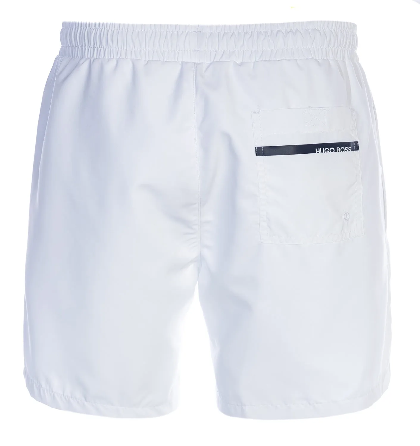 BOSS Dolphin Swim Short in White