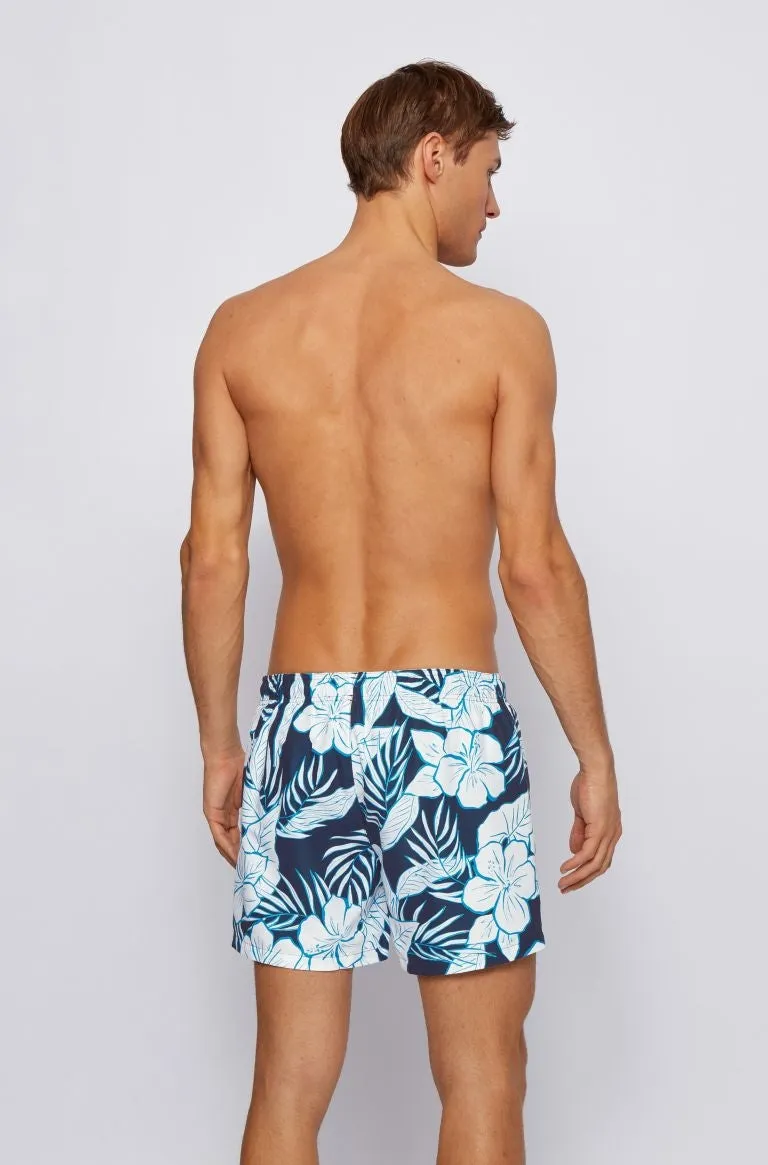 BOSS Piranha Swim Short in Navy Blue