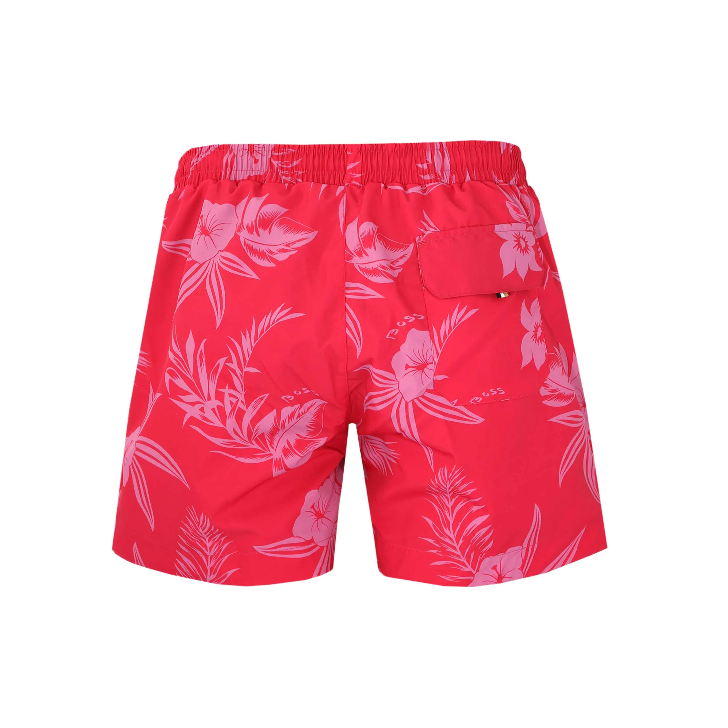 BOSS Reev Swim Short in Dark Pink