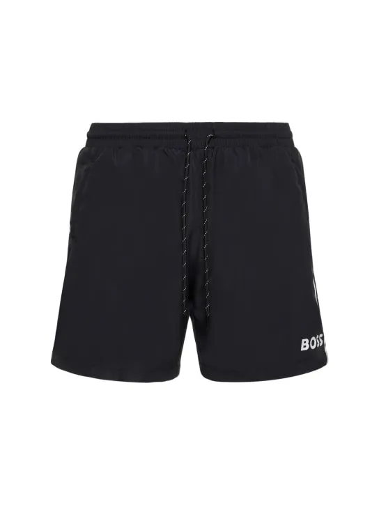 Boss   Starfish logo tech swim shorts 