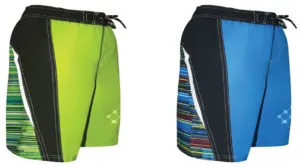 boy's fashion swim trunks w/ solid colors & stripes - sizes 8-18 Case of 24