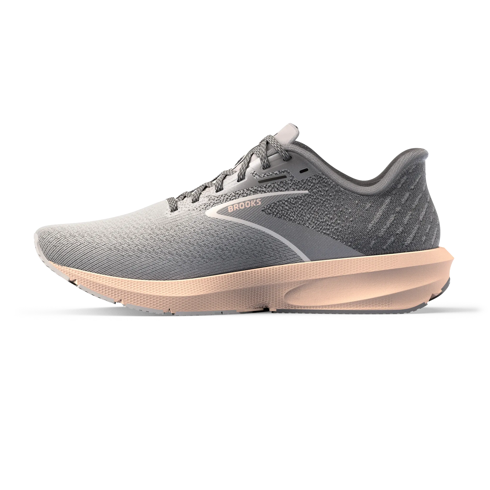 Brooks | Launch 10 | Women's | Grey/Crystal Grey/Pale Peach