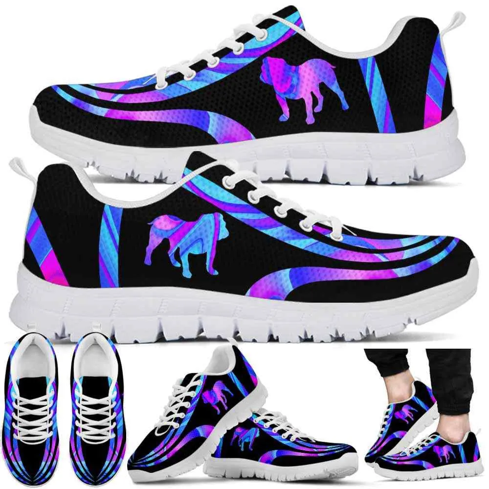 Bulldog Dog Sneaker, Bulldog Dog Lovers Sneakers Gym Running Shoes Gift Women Men, Bulldog Dog Shoes