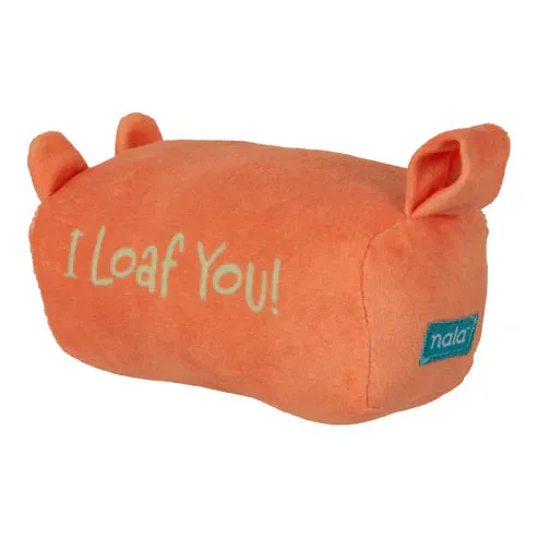 CAITEC Hero Bunny Kickerz Pillow - I Loaf You! Cat Toy (5.0"L x 4.8"W x 4.3"L)