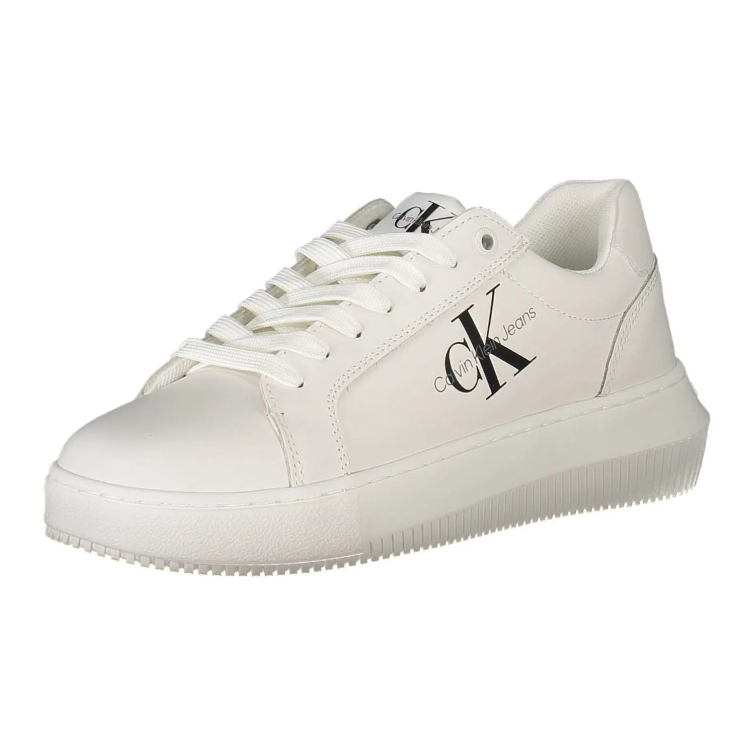 Calvin Klein White Leather Womens Sneaker