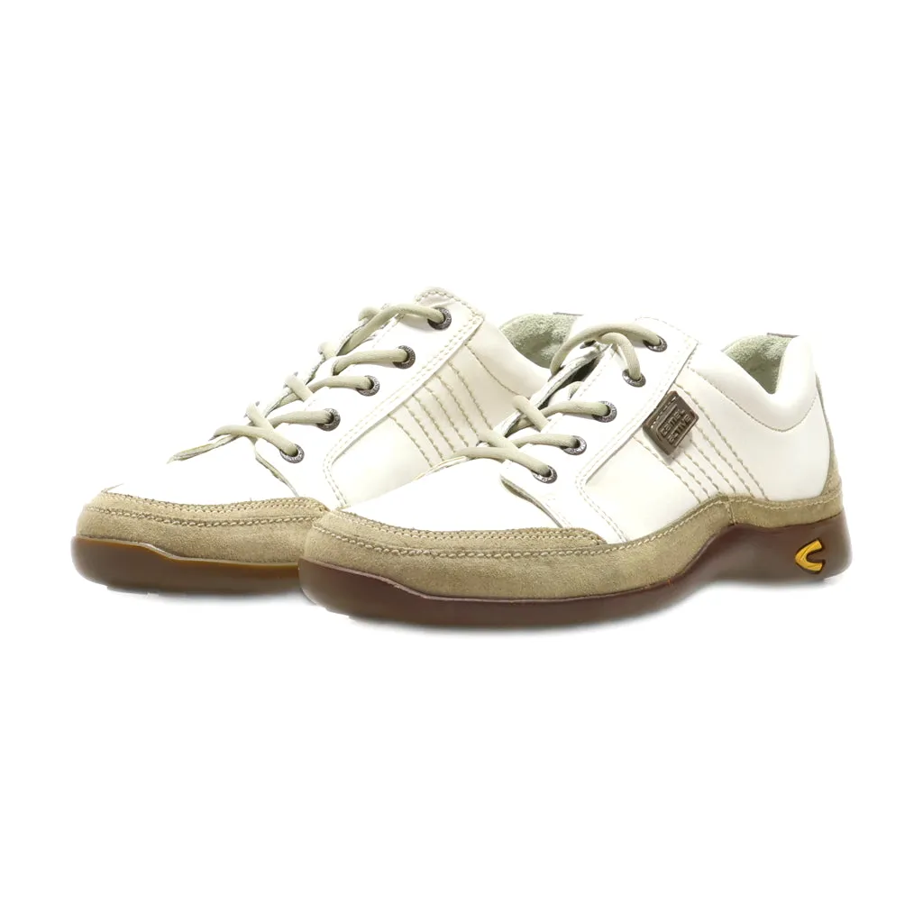 Camel Active Casual Lace Ups Leather White Colour For Men