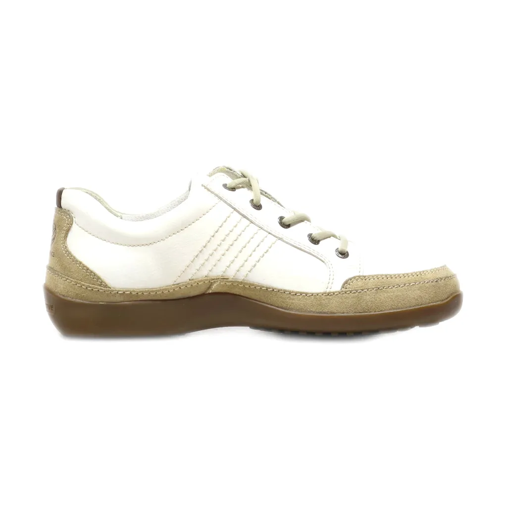 Camel Active Casual Lace Ups Leather White Colour For Men