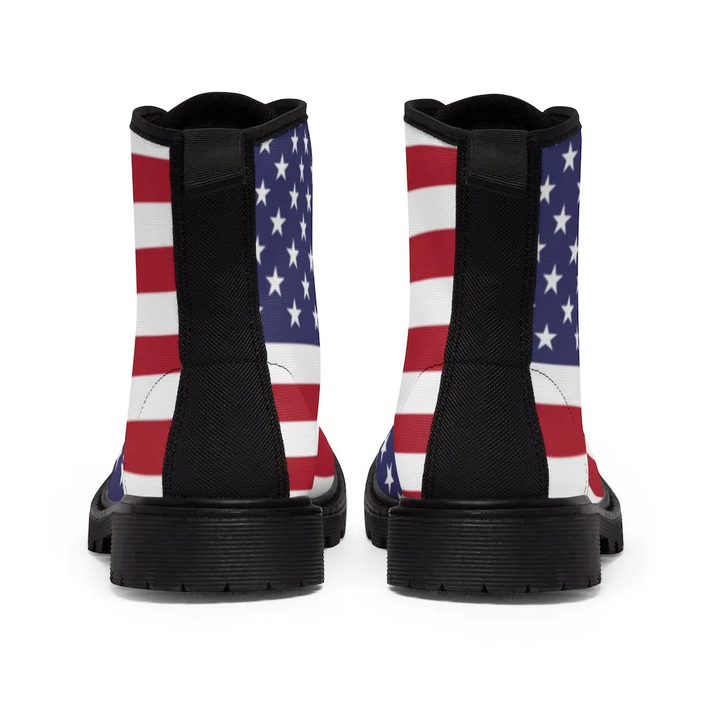 Canvas Boots AL BLUE DESIGNED AMERICA