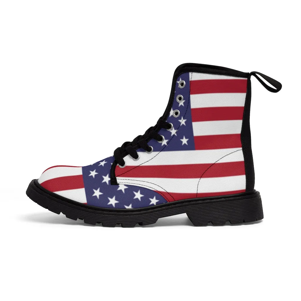 Canvas Boots AL BLUE DESIGNED AMERICA