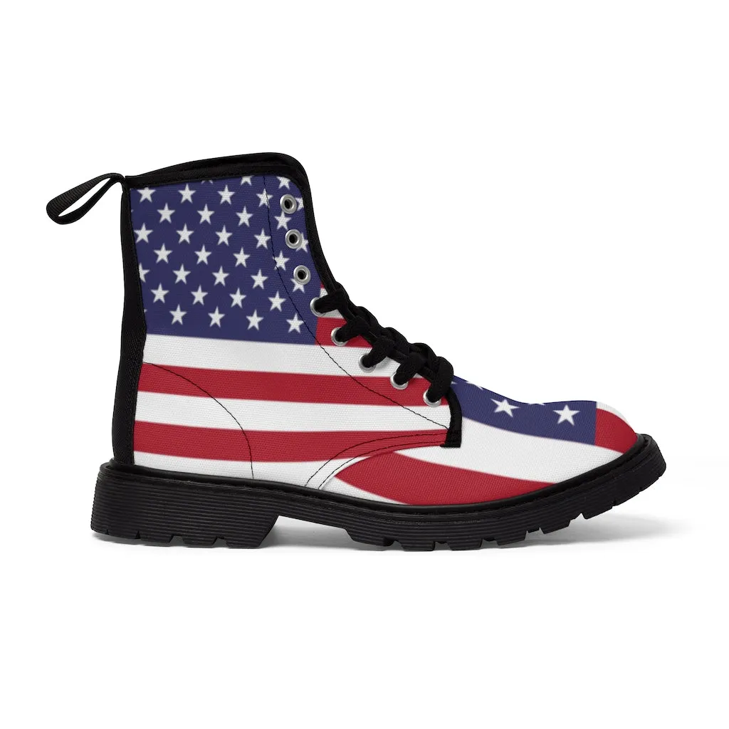 Canvas Boots AL BLUE DESIGNED AMERICA