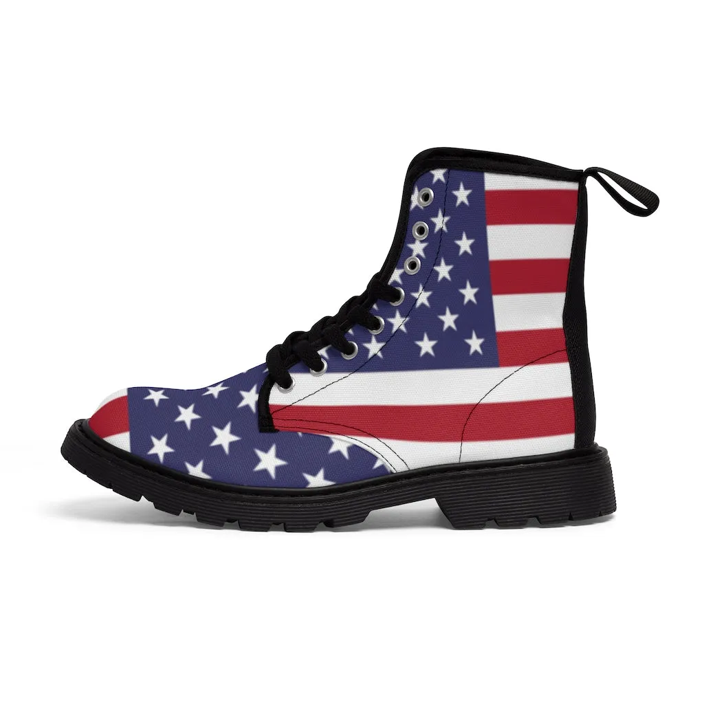 Canvas Boots AL BLUE DESIGNED AMERICA