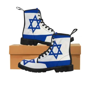 Canvas Boots AL BLUE DESIGNED ART ISREAL