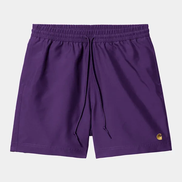 Carhartt Chase Swim Trunks - Tyrian / Gold