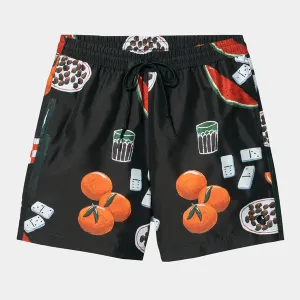 Carhartt WIP Slater Swim Trunks - Isis Maria Dinner Print