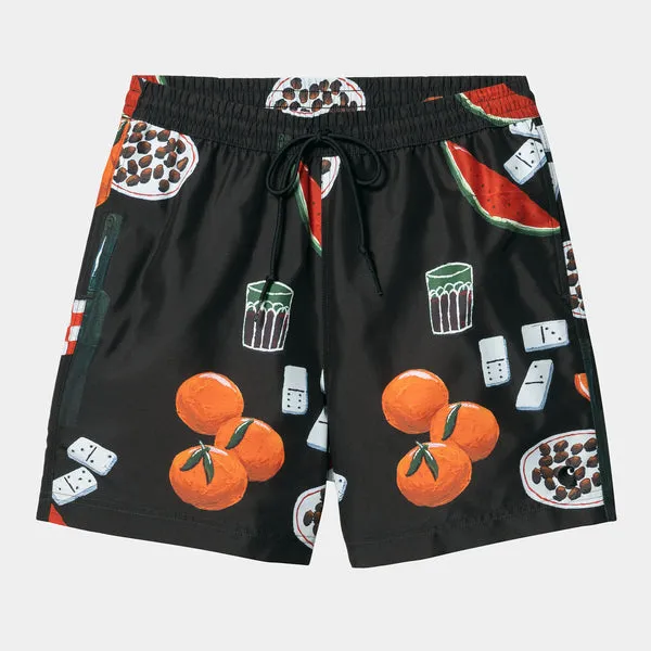 Carhartt WIP Slater Swim Trunks - Isis Maria Dinner Print