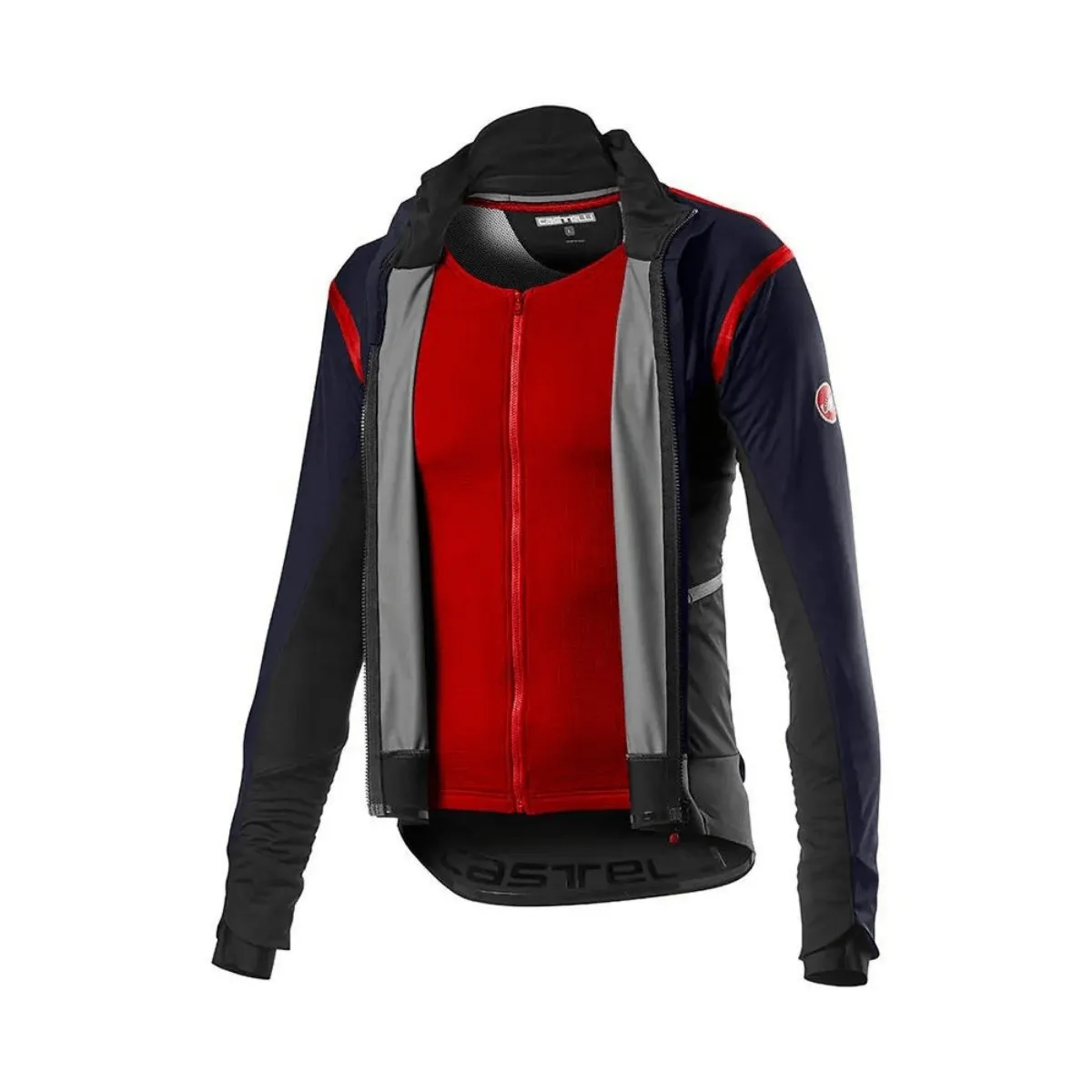 Castelli Alpha Ros 2 Jacket Blue Red