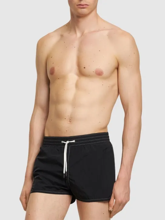 CDLP   Contrast stitching nylon swim shorts 