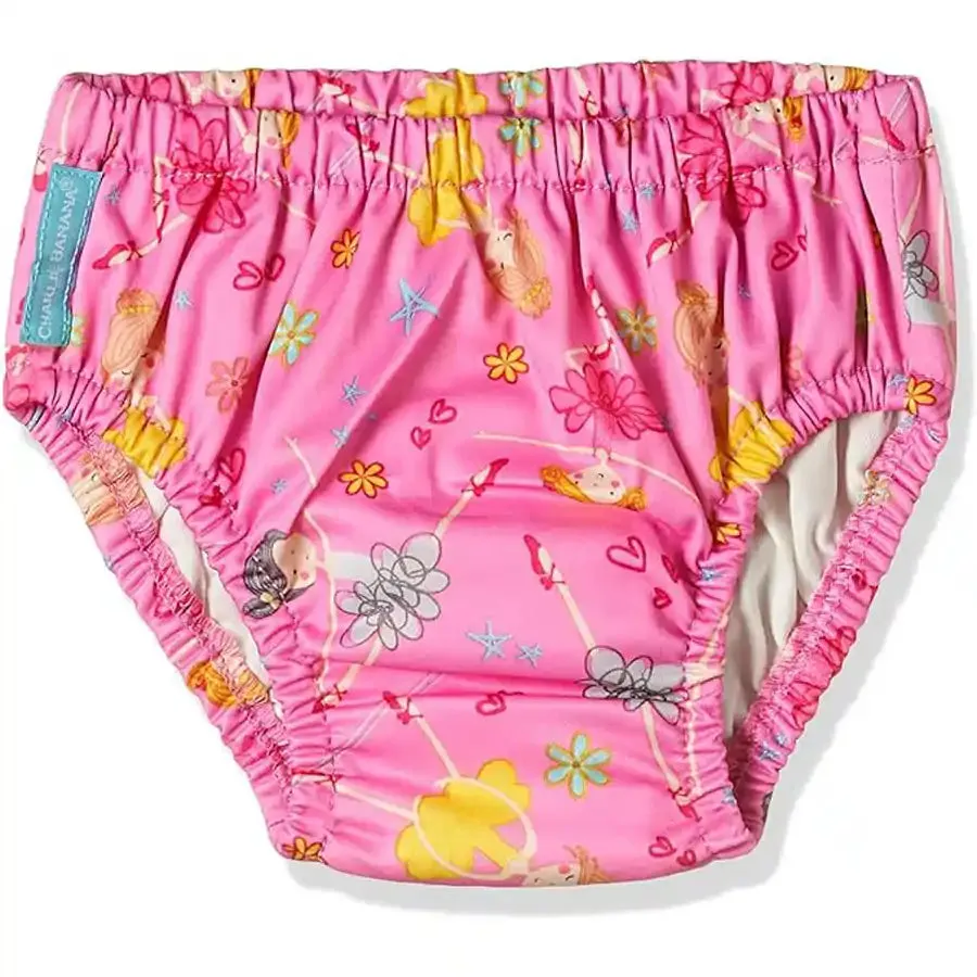 Charlie Banana 2in1 Swim Diaper & Training Pants Diva Balleria Pink