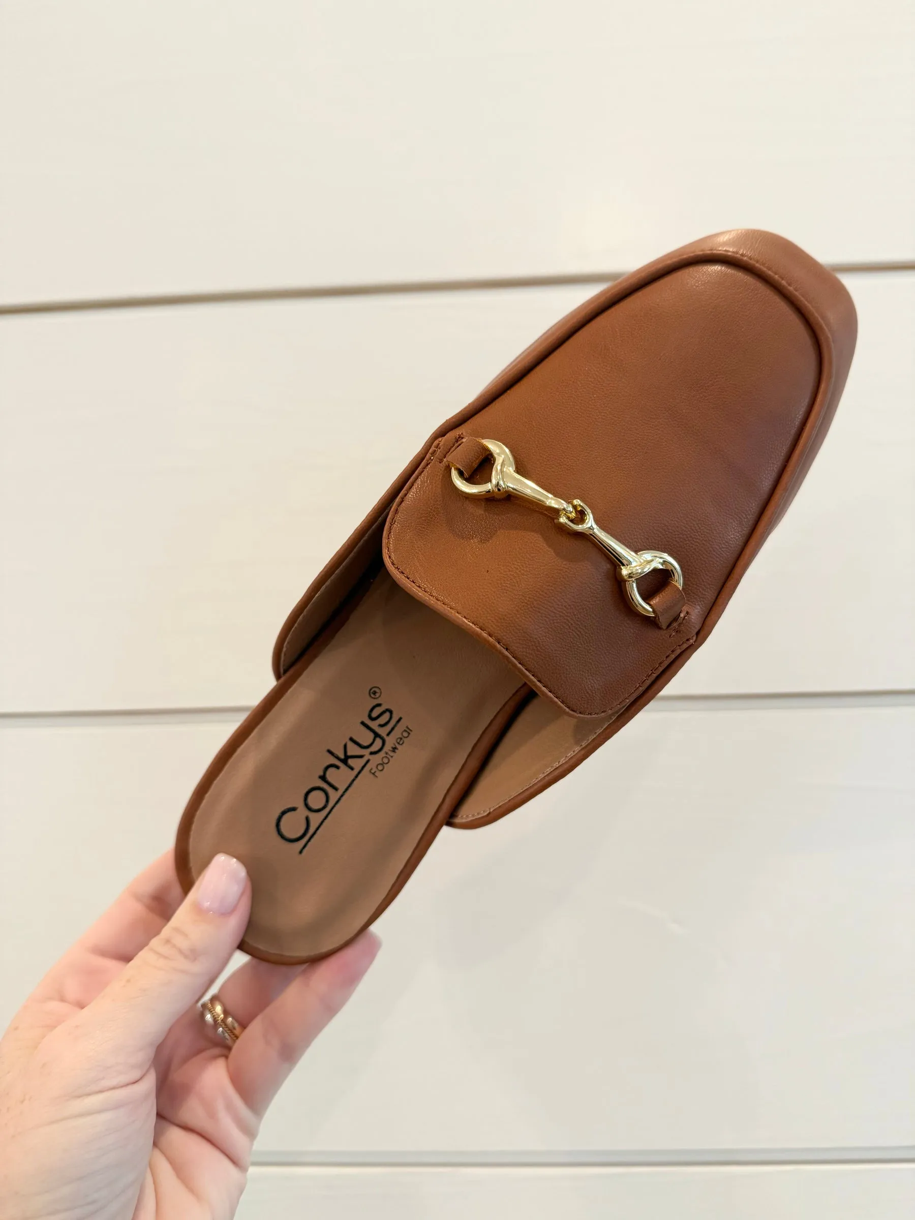 Charmer Mules by Corkys - Cognac