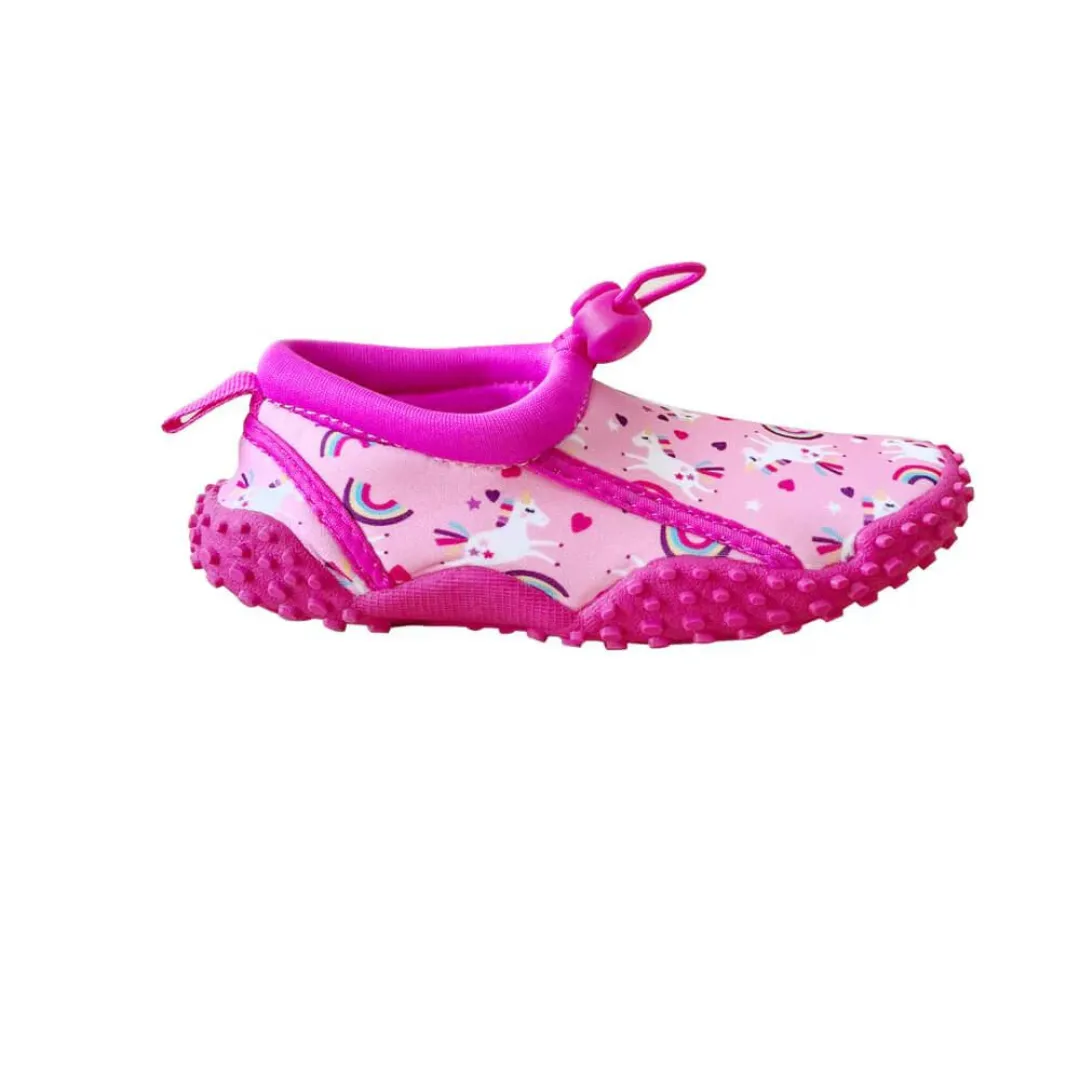 Cheekaaboo Toddler's Aqua Beach Shoes - Pink Unicorn