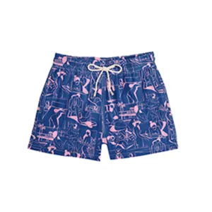 Classic Swim Shorts Blue Vacances x Quentin Monge