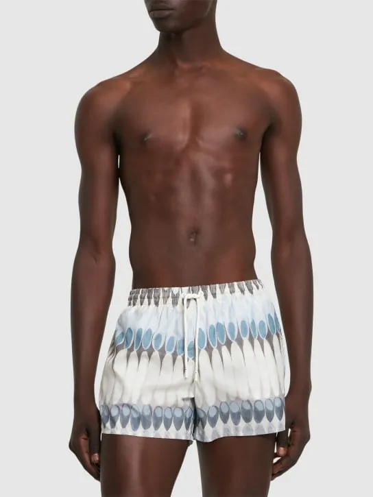 Commas   Printed swim shorts 