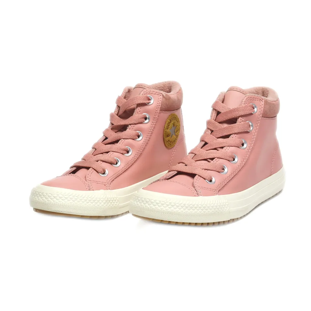 Converse Sneakers Leather Pink Colour For Kids