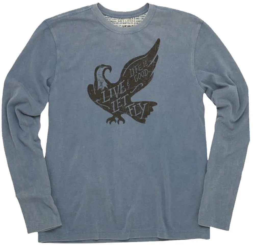 Creamy L/S Live & Let Fly T-Shirt by Life is good