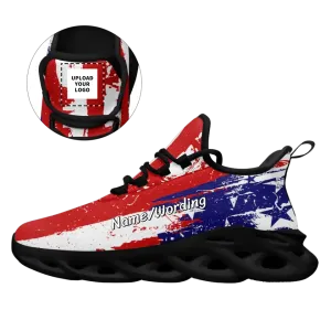 Custom Logo Gifts, Custom Company Promo Gifts Personalized America Flag, Custom Patriotic Shoes, USA Flag, Pride Shoes,MS-23020109