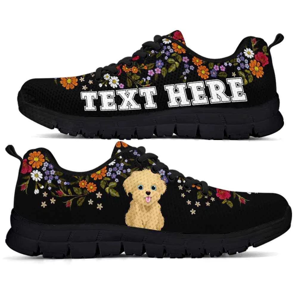 Custom Name Havanese Sneaker, Havanese Flower Floral Colorful Dog Lovers Sneakers Gym Running Shoes, Best Running Shoes