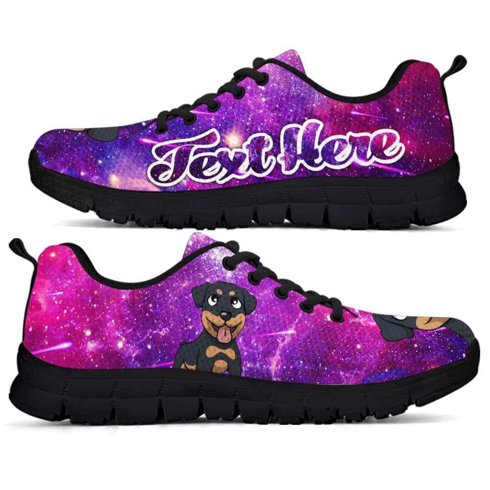 Custom Name Rottweiler Sneaker, Galaxy Rottweiler Dog Lovers Sneakers Running Shoes Gift Men Women, Best Running Shoes