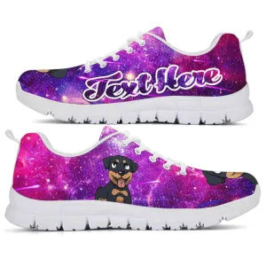 Custom Name Rottweiler Sneaker, Galaxy Rottweiler Dog Lovers Sneakers Running Shoes Gift Men Women, Best Running Shoes