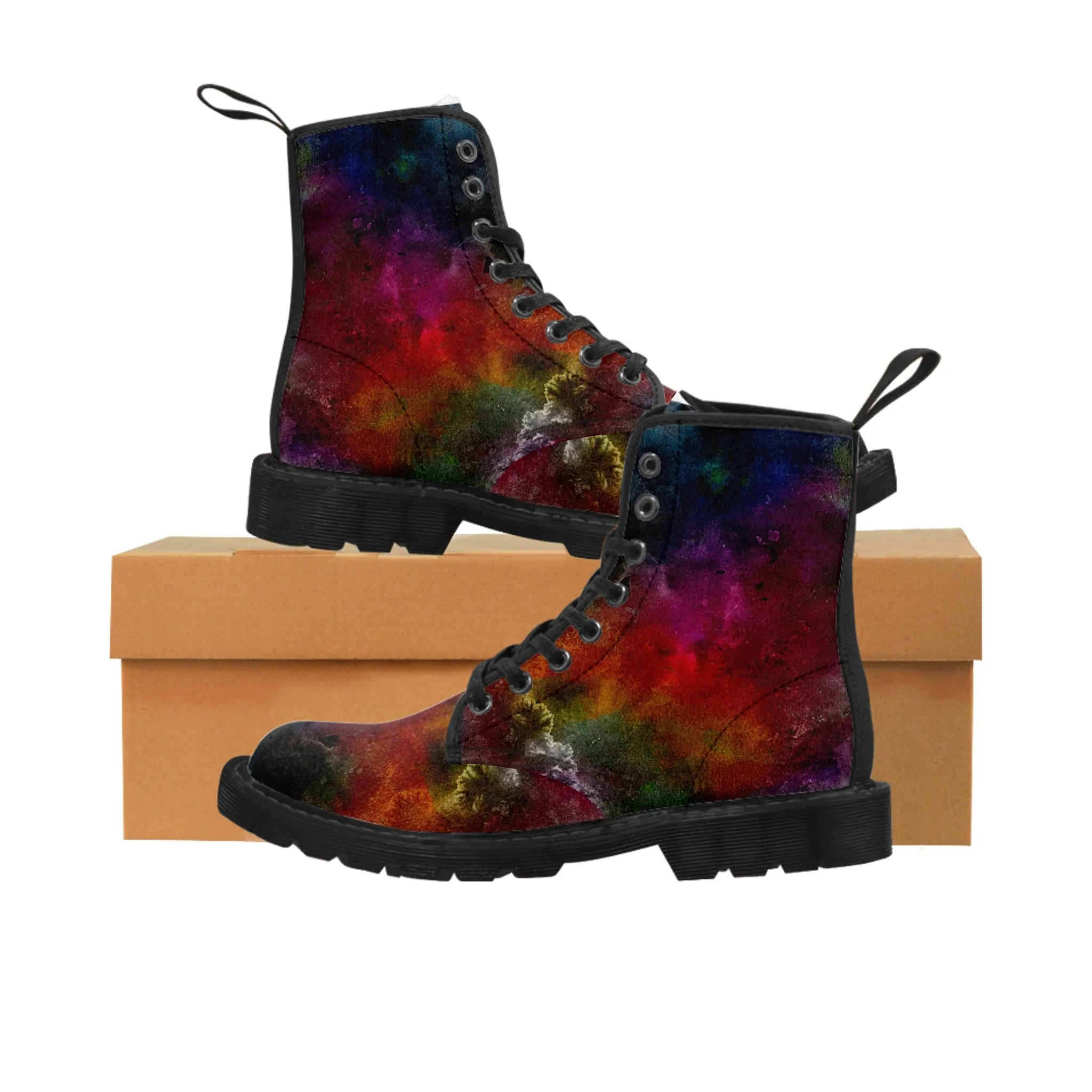 Dark Explosion  - Inovax Men's Canvas Boots