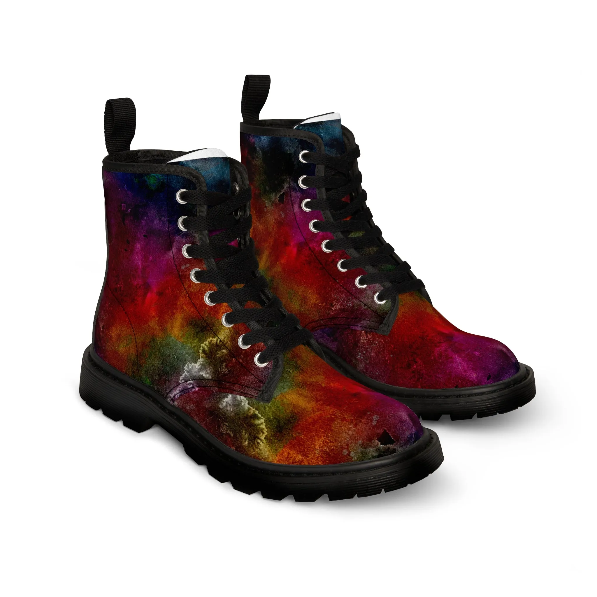 Dark Explosion  - Inovax Woman's Canvas Boots