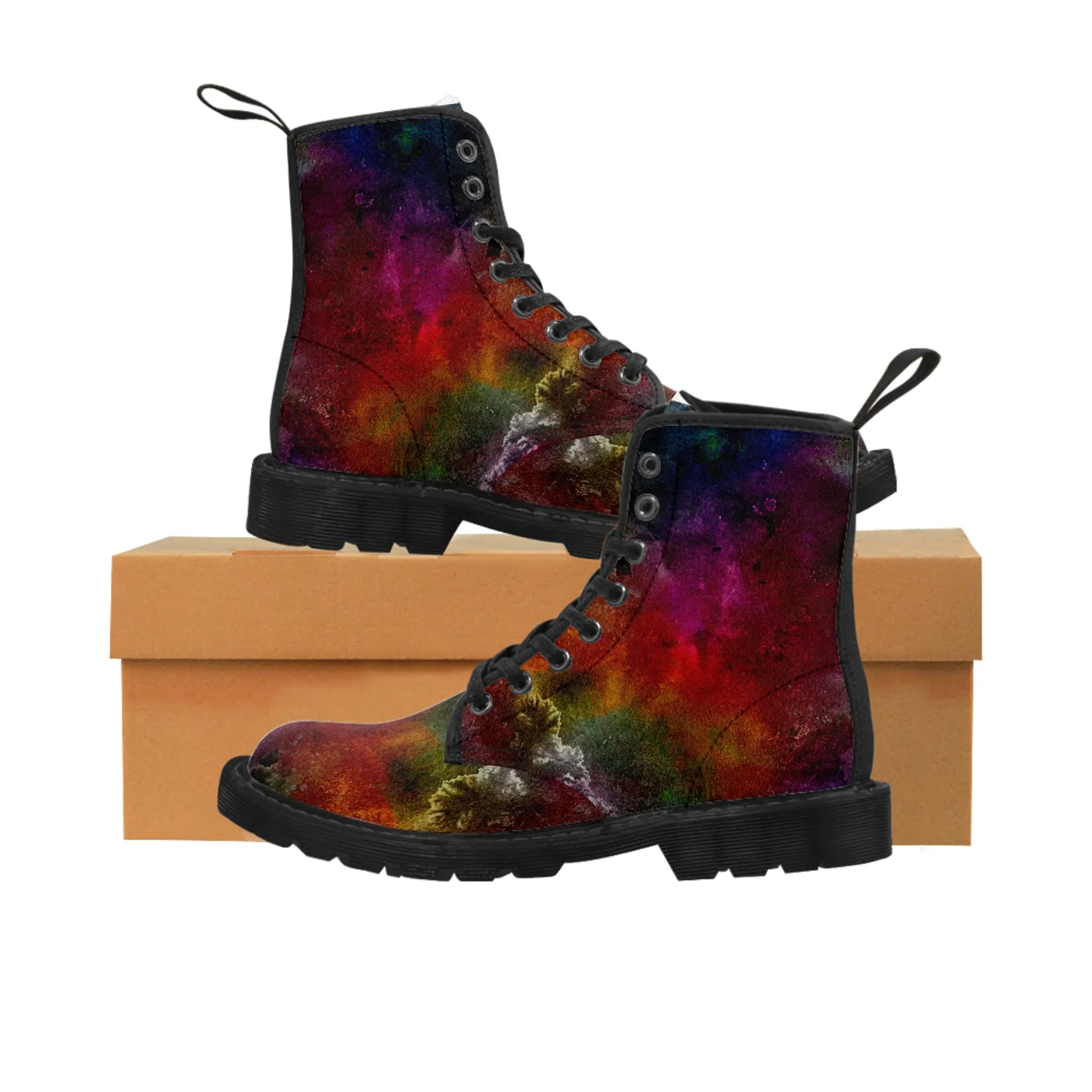 Dark Explosion  - Inovax Woman's Canvas Boots